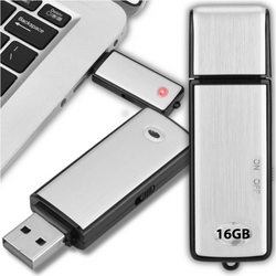 Dyktafon szpiegowski pendrive detekcja dźwięku 16GB