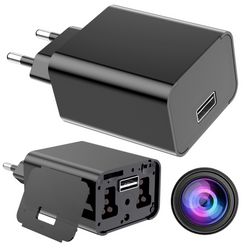 MINI KAMERA SZPIEGOWSKA UKRYTA W ŁADOWARCE USB DETEKCJA RUCHU Full HD