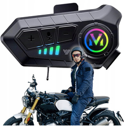 Zestaw słuchawkowy motocyklowy bluetooth INTERFON uniwersalny stereo