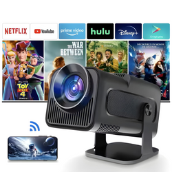 Projektor F600 Obraz Full HD 1080p z obsługą 4K Android 11 Wi-Fi BT HDMI