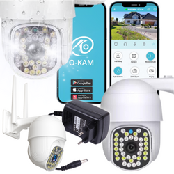 Kamera zewnętrzna PTZ Wi-Fi IP 2K Full HD z funkcją obrotu i detekcji