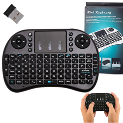 BEZPRZEWODOWA KLAWIATURA Z TOUCHPADEM PILOT MYSZ ODBIORNIK USB + Bluetooth