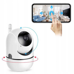 Obrotowa kamera niania wi-fi alarm nagrywa w nocy