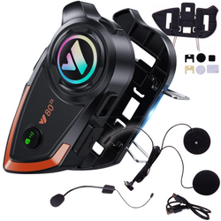 INTERKOM MOTOCYKLOWY BLUETOOTH 5 0 ŁATWY MONTAŻ UNIWERSALNY  zasięg do 1000m