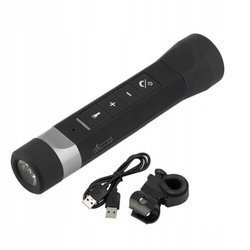 4 w 1 głośnik latarka powerbank + uchwyt rowerowy